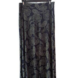 NWT Black Label -  Skirt by Evan Picone -  Women's Size Large - Navy/Lemoncello